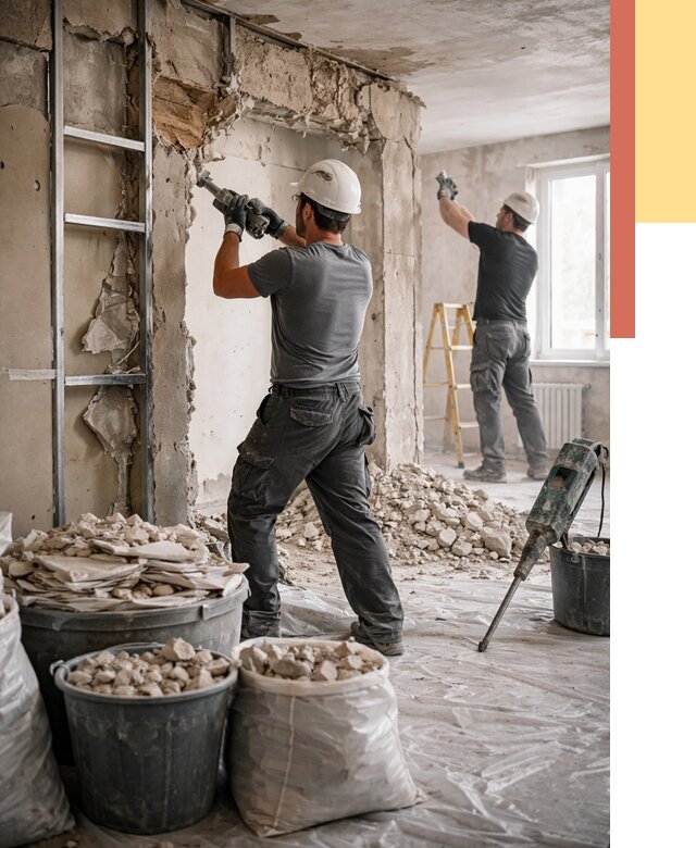 Демонтажные работы в Рубцовске от 2731 руб. — услуги и цена под ключ | ОТДЕЛОЧНИК-Рбц