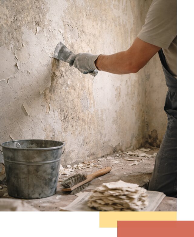 Удаление старой краски со стен в Рубцовске качественно и быстро