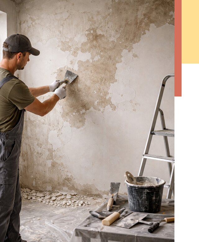 Снятие старой шпаклевки в Рубцовске от 1871 руб. — быстро и недорого | ОТДЕЛОЧНИК-Рбц