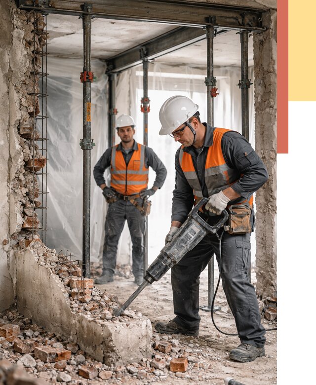 Снос несущих стен в Рубцовске от 10366 руб. — демонтаж несущей стены под ключ | ОТДЕЛОЧНИК-Рбц