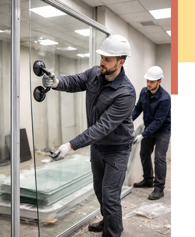 Демонтаж стеклянных перегородок в Рубцовске от 3236 руб. — быстро и недорого | ОТДЕЛОЧНИК-Рбц