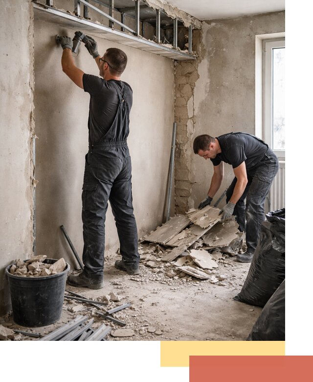 Демонтаж короба из гипсокартона в Рубцовске быстро и аккуратно