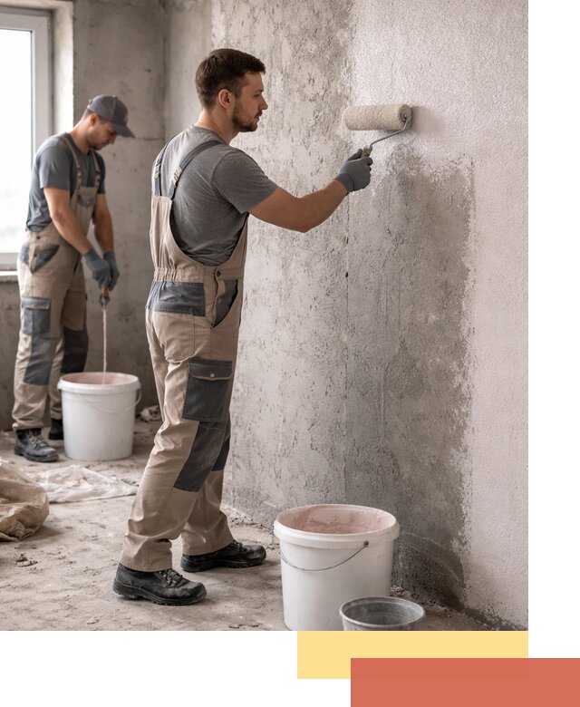 Нанесение бетоноконтакта на стены в Рубцовске для последующей отделки