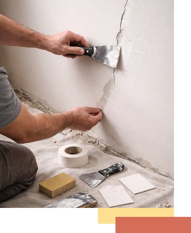 Заделка трещин и сколов в стенах и потолках в Рубцовске