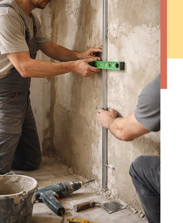 Установка штукатурных маяков в Рубцовске от 7079 руб. — быстро и недорого | ОТДЕЛОЧНИК-Рбц