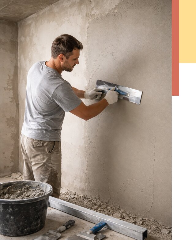 Штукатурка стен без маяков в Рубцовске от 7281 руб/м2 — услуги и цена | ОТДЕЛОЧНИК-Рбц