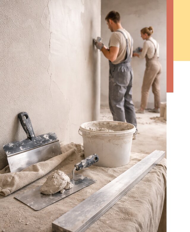 Штукатурка стен гипсовая в Рубцовске от 4551 руб/м2 — быстро и недорого | ОТДЕЛОЧНИК-Рбц