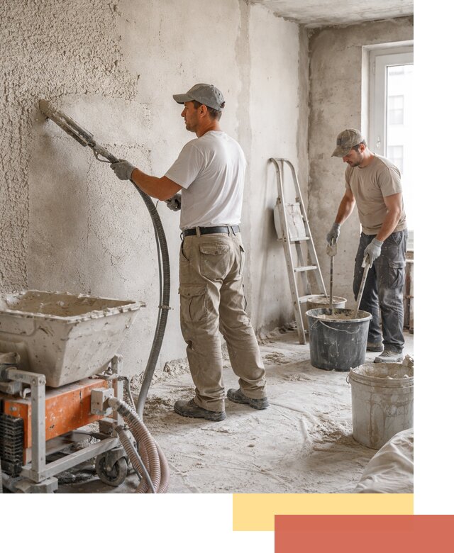 Машинная штукатурка стен в Рубцовске — быстро и качественно