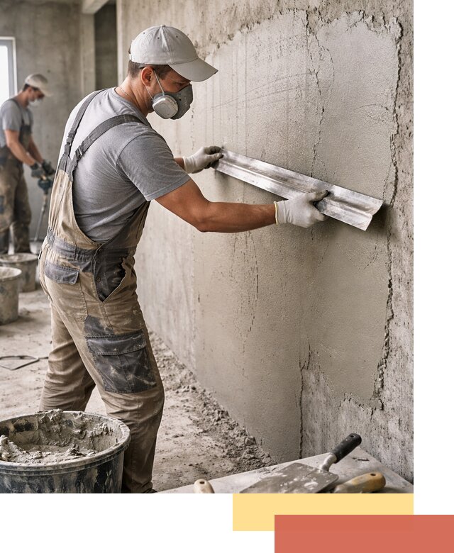 Штукатурка бетонных стен в Рубцовске качественно и долговечно