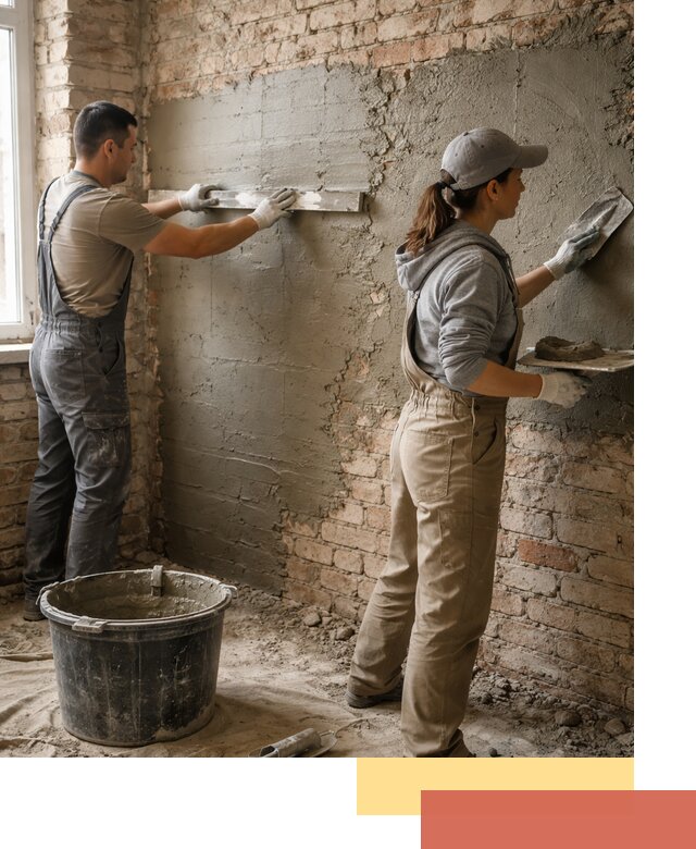 Штукатурка кирпичных стен в Рубцовске — качественно и надежно