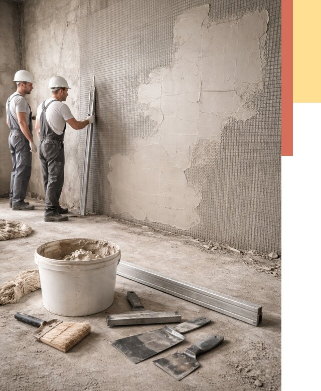 Штукатурка стен по сетке в Рубцовске от 5562 руб./м2 — быстро и недорого | ОТДЕЛОЧНИК-Рбц