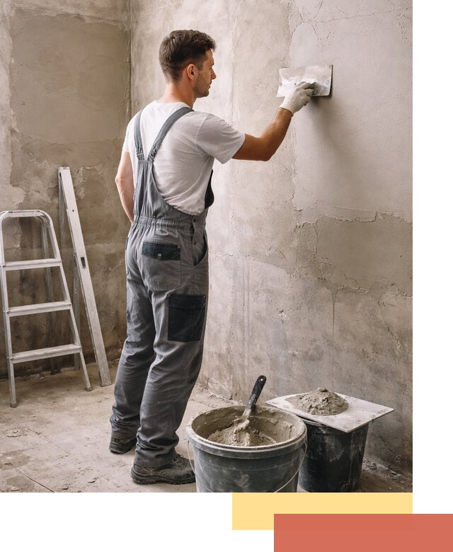 Штукатурка стен в ванной под ключ в Рубцовске