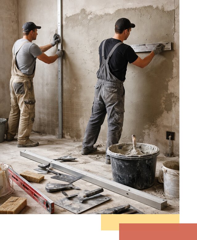 Профессиональная штукатурка стен под плитку в Рубцовске