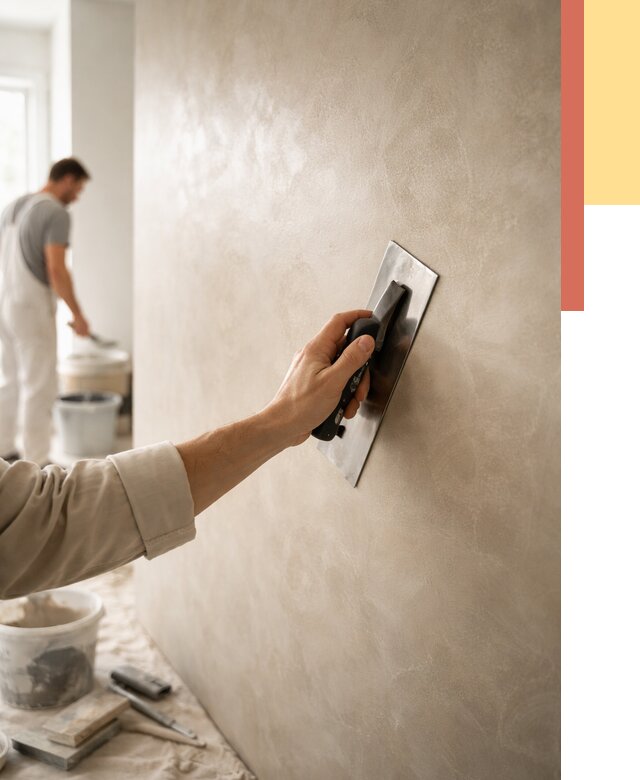 Венецианская штукатурка в Рубцовске от 3540 руб/м² — нанесение стен под ключ | ОТДЕЛОЧНИК-Рбц