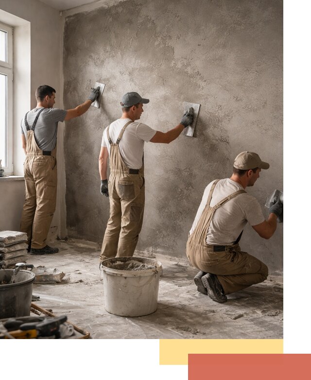 Декоративная штукатурка под бетон в Рубцовске для стен и потолков