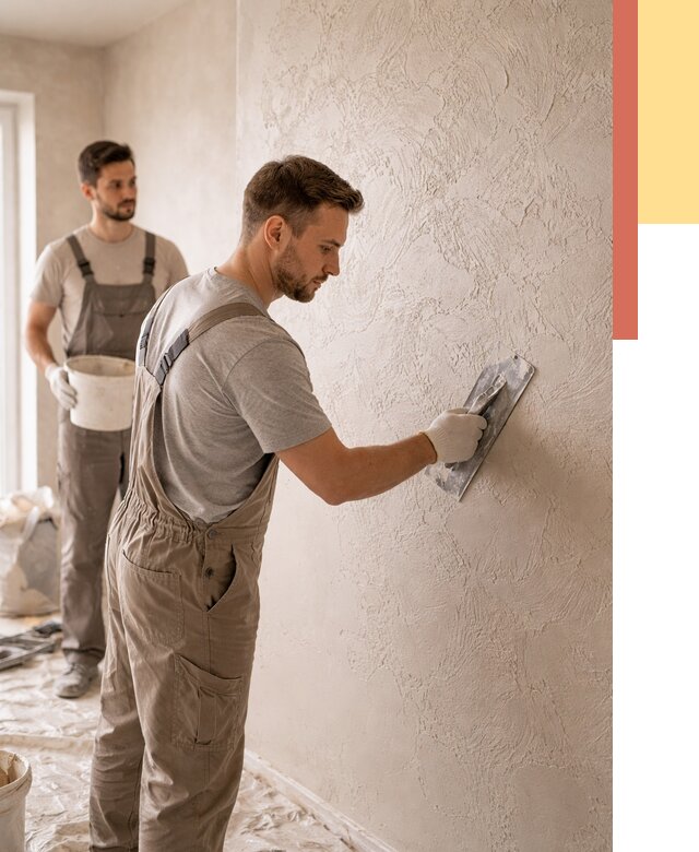 Фактурная штукатурка стен в Рубцовске от 4247 руб./м² — заказать под ключ | ОТДЕЛОЧНИК-Рбц