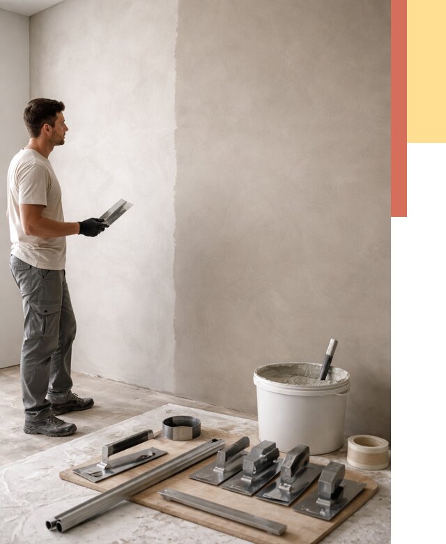 Нанесение микроцемента на стены в Рубцовске от 3236 руб./м2 под ключ | ОТДЕЛОЧНИК-Рбц