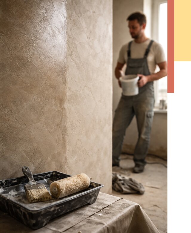 Нанесение воска на штукатурку в Рубцовске от 3540 руб. | Услуги ОТДЕЛОЧНИК-Рбц