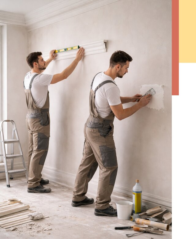 Монтаж лепнины на стены в Рубцовске от 4551 руб. — недорого, быстро | ОТДЕЛОЧНИК-Рбц