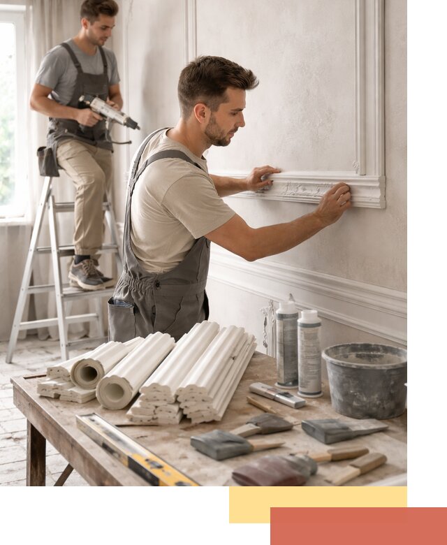 Монтаж лепнины на стены в Рубцовске профессионально и качественно