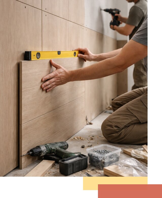 Профессиональный монтаж МДФ панелей на стены в Рубцовске