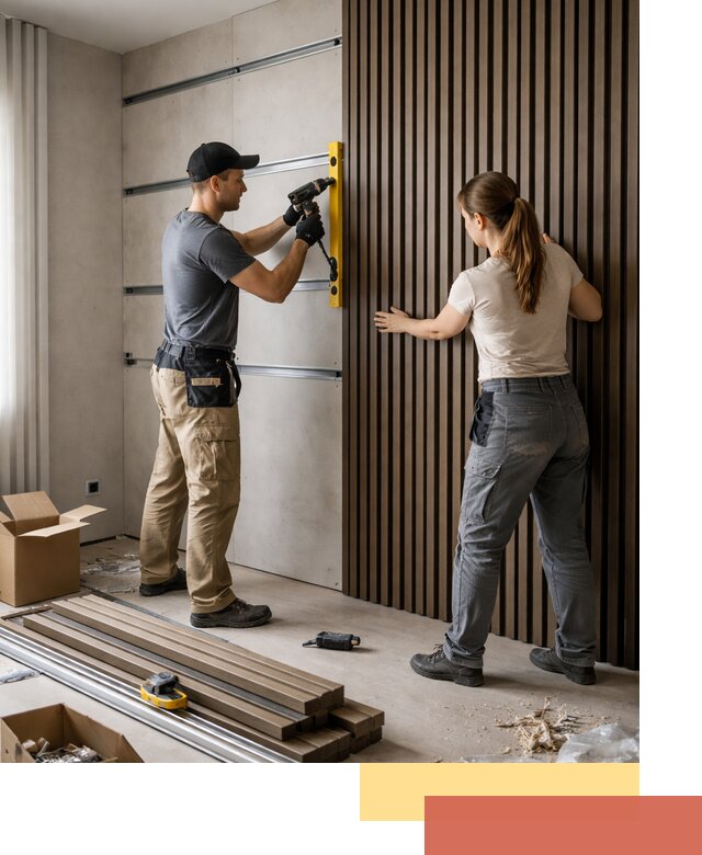 Монтаж реечных панелей на стены в Рубцовске