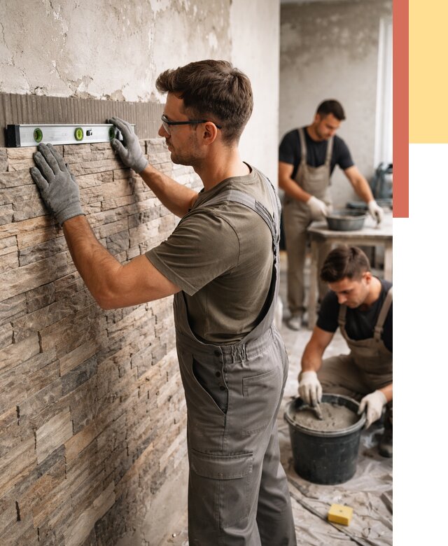 Монтаж искусственного камня в Рубцовске от 4551 руб. под ключ | ОТДЕЛОЧНИК-Рбц