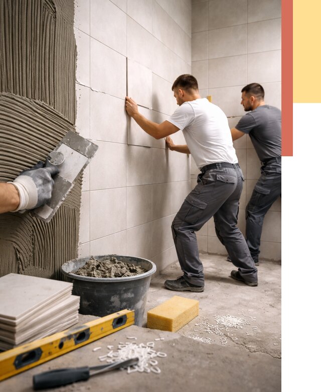 Укладка плитки на стены в Рубцовске от 860 руб. — качественно и недорого | ОТДЕЛОЧНИК-Рбц