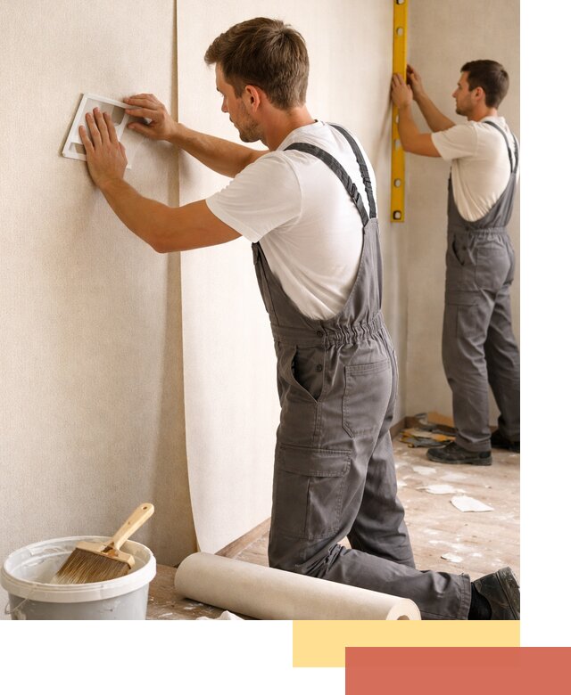 Поклейка бумажных обоев в Рубцовске качественно и недорого