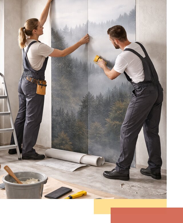 Поклейка фотообоев профессионально в Рубцовске под ключ