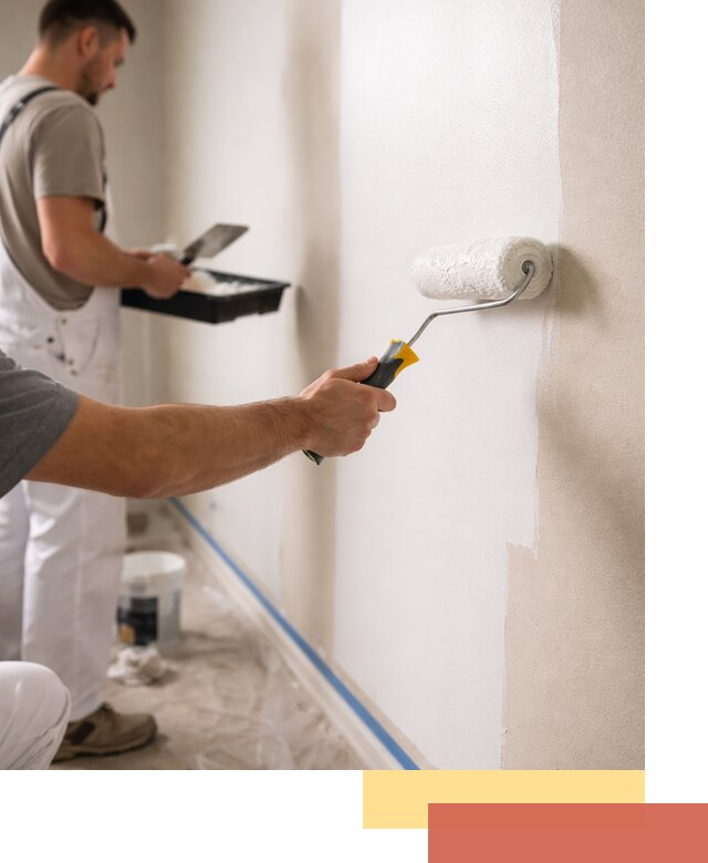 Покраска стен акриловой краской профессионально в Рубцовске