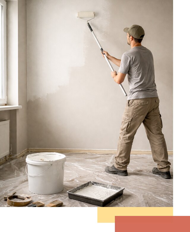 Покраска стен латексной краской в Рубцовске качественно и быстро