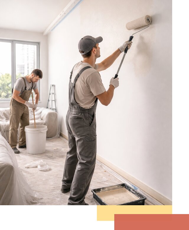 Покраска стен в офисе в Рубцовске — быстрый и качественный ремонт