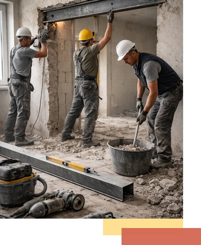 Создание проемов в стенах и несущих конструкциях в Рубцовске