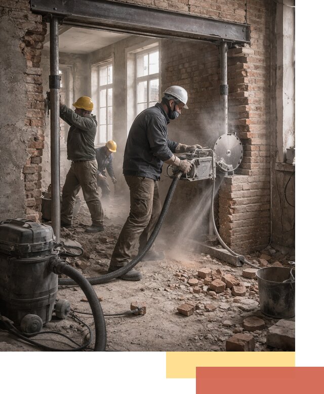 Прорезка проема в стене под дверной или оконный проем в Рубцовске