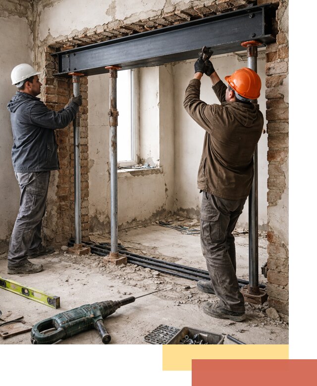 Усиление проема в стене в Рубцовске для расширения и безопасности