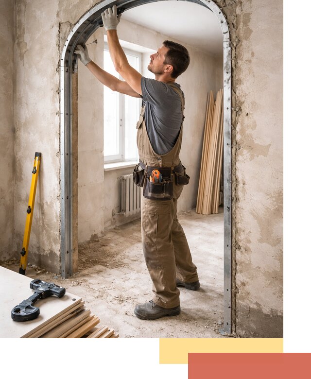 Устройство арочного проема в Рубцовске под ключ