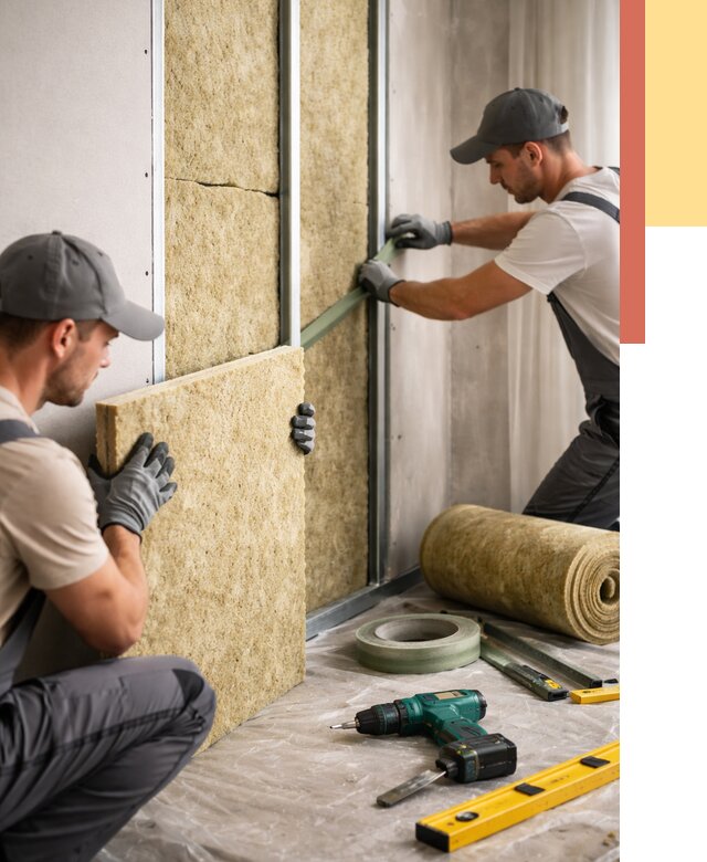 Шумоизоляция стен в Рубцовске под ключ от 1871 руб. | ОТДЕЛОЧНИК-Рбц