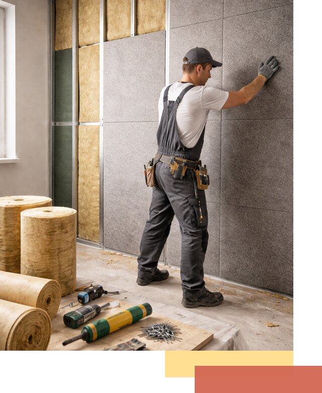 Профессиональная шумоизоляция стен в Рубцовске для квартиры и офиса