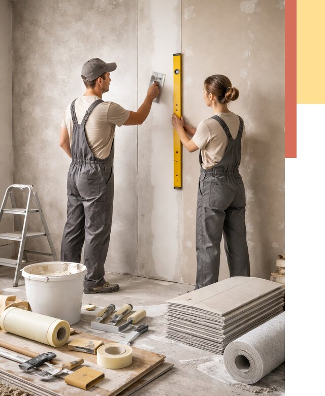 Отделка стен в Рубцовске от 1517 руб/м² — недорого, быстро, под ключ | ОТДЕЛОЧНИК-Рбц