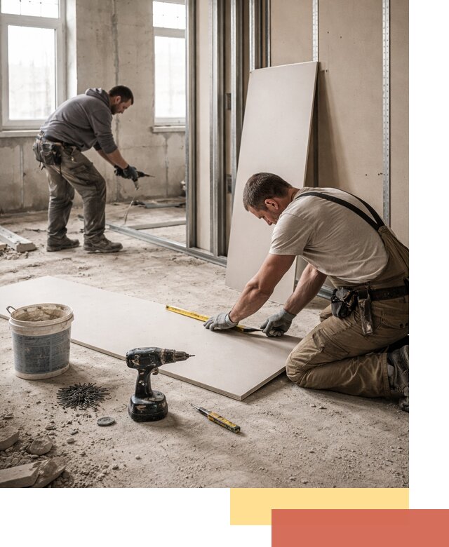 Кладка перегородок из ПГП под ключ в Рубцовске