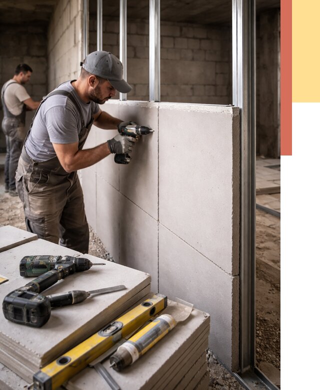 Кладка влагостойких перегородок ПГП в Рубцовске от 1214 руб. под ключ | ОТДЕЛОЧНИК-Рбц