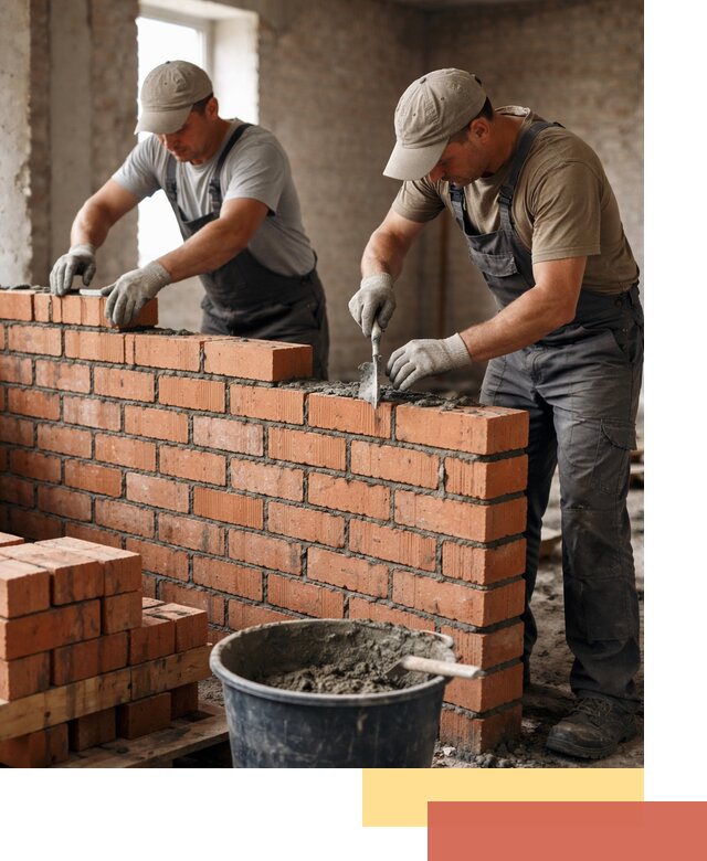 Кладка кирпичных перегородок под ключ в Рубцовске