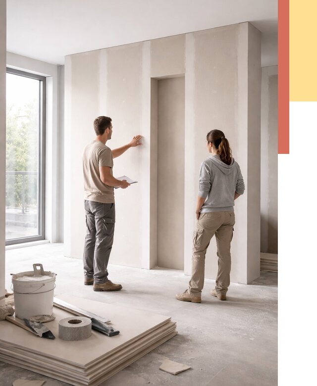 Зонирующая перегородка из гипсокартона в Рубцовске от 2832 руб. под ключ | ОТДЕЛОЧНИК-Рбц