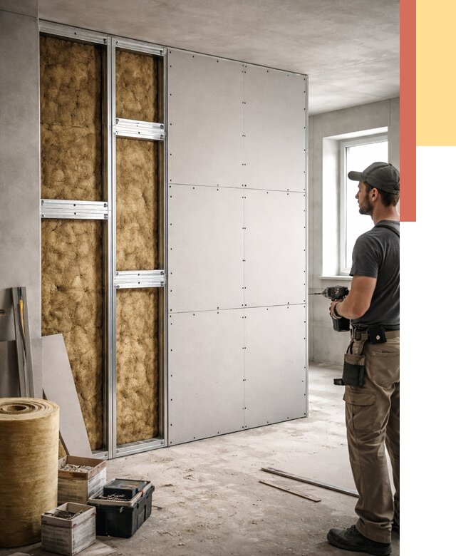 Усиленная перегородка под навеску в Рубцовске от 12945 руб. — монтаж под ключ | ОТДЕЛОЧНИК-Рбц