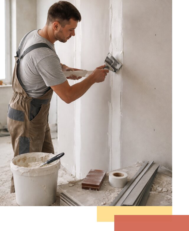 Шпаклевка перегородок из гипсокартона в Рубцовске качественно и быстро