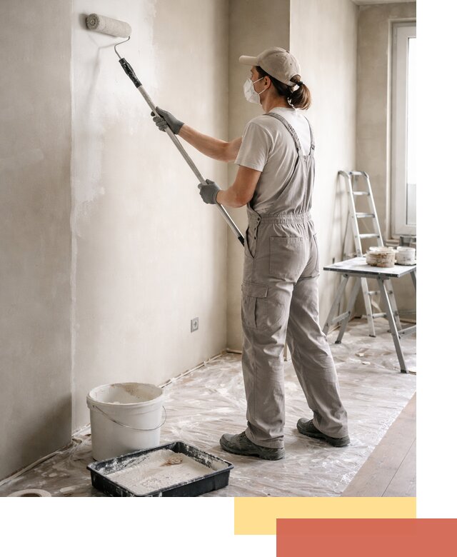 Покраска перегородок из гипсокартона в Рубцовске качественно и недорого