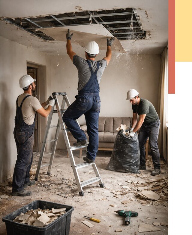 Демонтаж гипсокартонного потолка в Рубцовске от 425 руб. за м2 — ОТДЕЛОЧНИК-Рбц