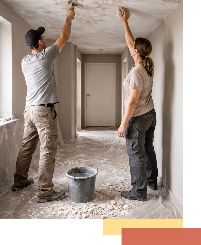 Удаление побелки с потолка в Рубцовске — быстро и аккуратно