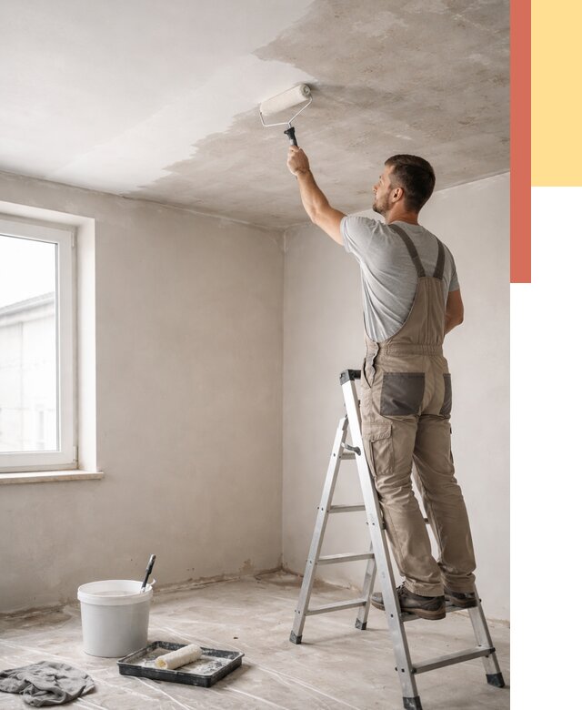 Грунтовка потолка в Рубцовске от 2528 руб. — быстро и недорого | ОТДЕЛОЧНИК-Рбц